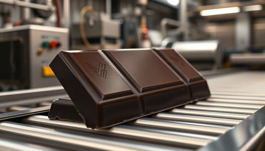Dark chocolate production in European factory, impact of tariffs