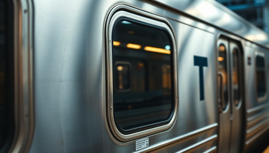 MBTA train close-up highlighting logo, August 2025 service disruptions.