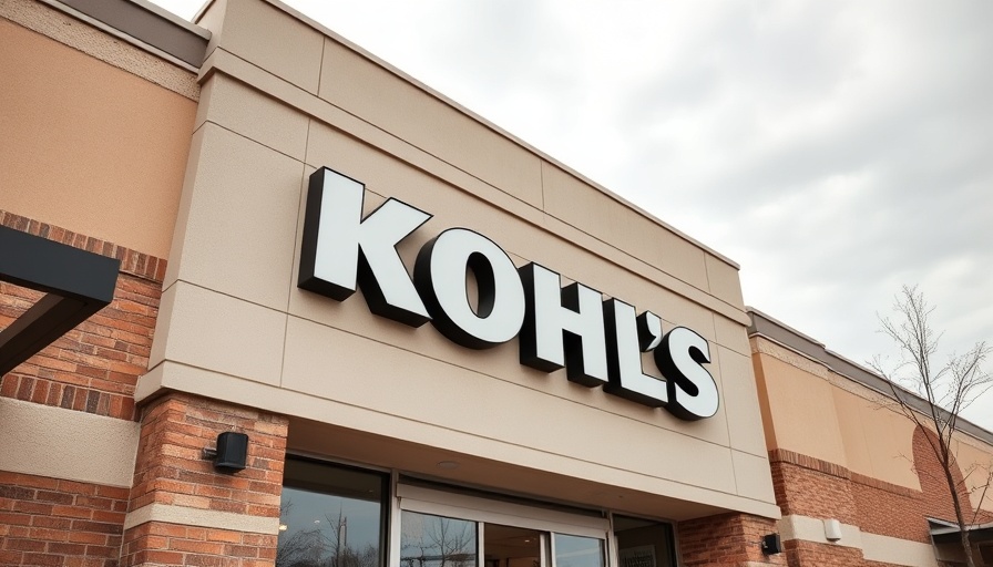 Kohl's storefront signage highlighting retail success.