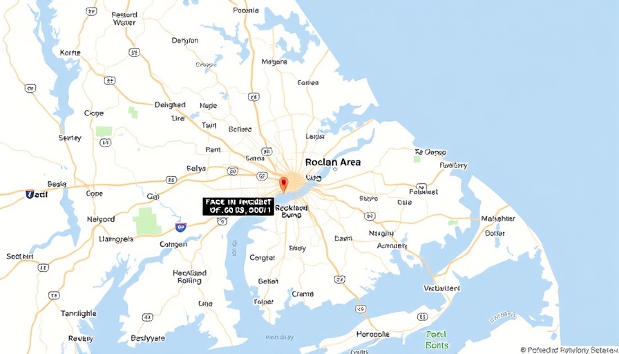 Map highlighting Rockland area related to search incident.