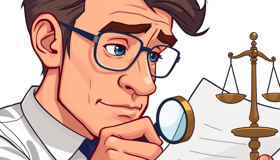 Cartoon man reviewing documents representing One Big Beautiful Bill staffing changes