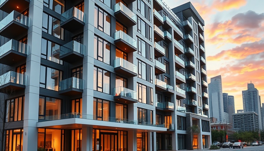 Modern Cambridge apartment development exterior view.