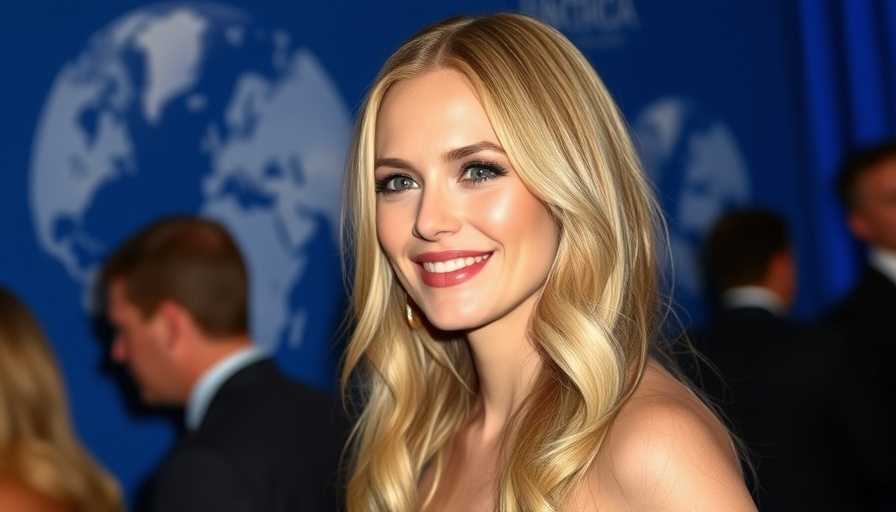 Astronomer KissCam Drama event with blonde woman smiling gracefully.