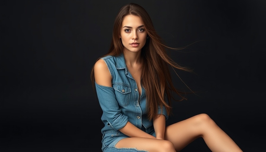 American Eagle Sydney Sweeney ad campaign controversy, woman in denim seated in a studio
