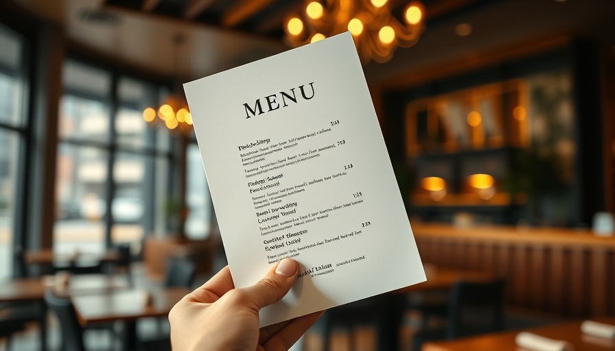 Minimalistic restaurant menu adaptation for GLP-1 users.