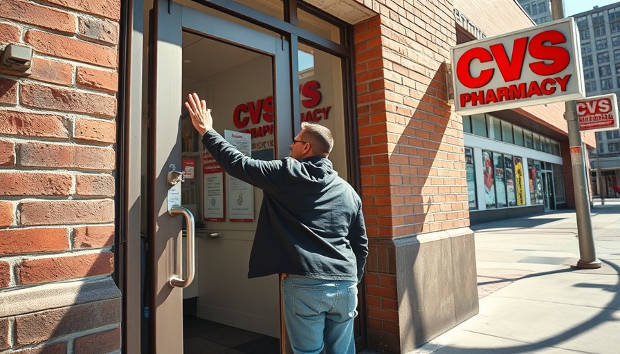 Man enters CVS pharmacy; CVS shares surge on earnings beat.