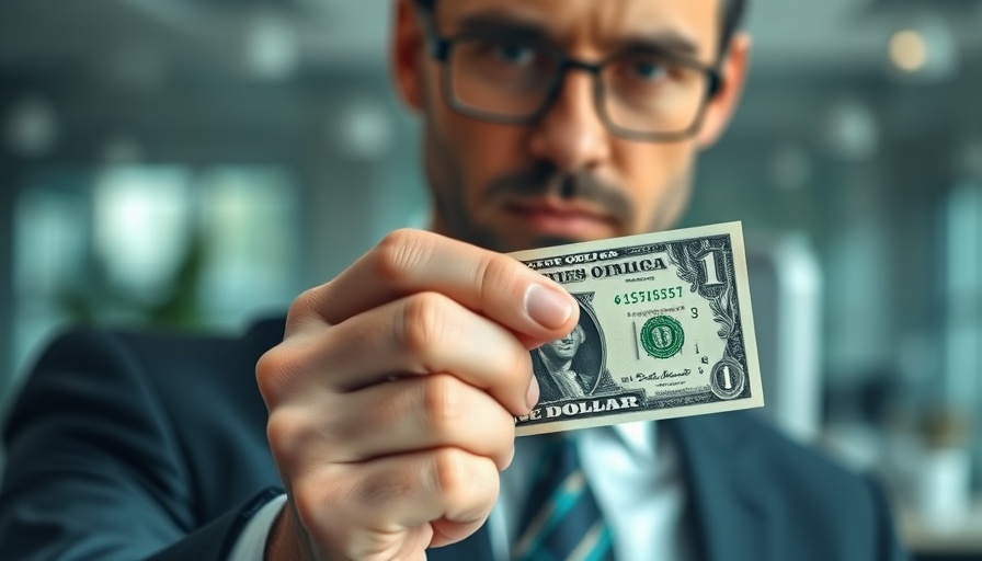 Businessman holding a dollar bill, relating financial growth to continuous learning.
