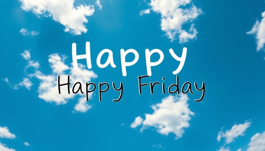 Humor in small business struggles: Happy Friday sky scene