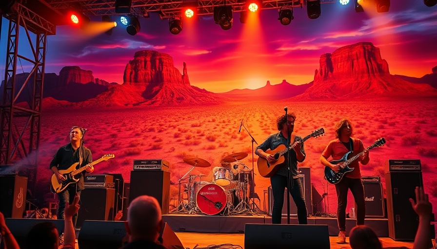 Lord Huron concert review: band performs against desert backdrop.