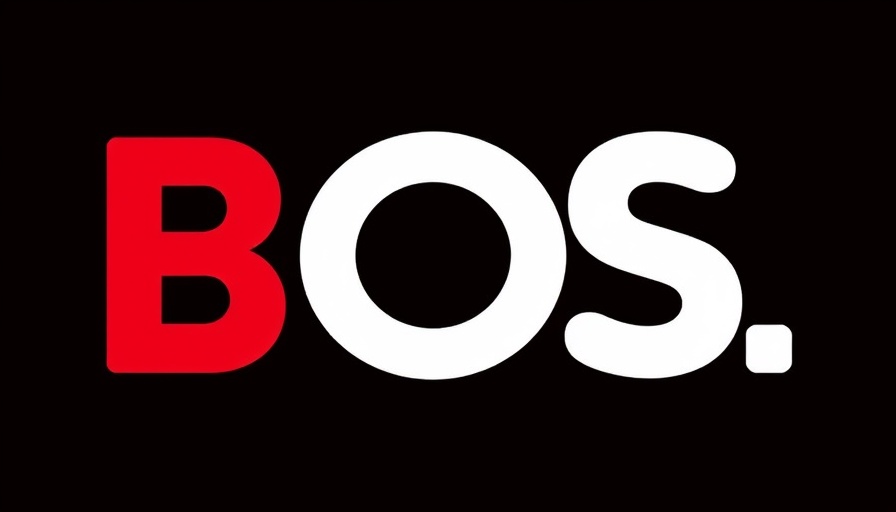 Bold BOS logo in red and white color scheme