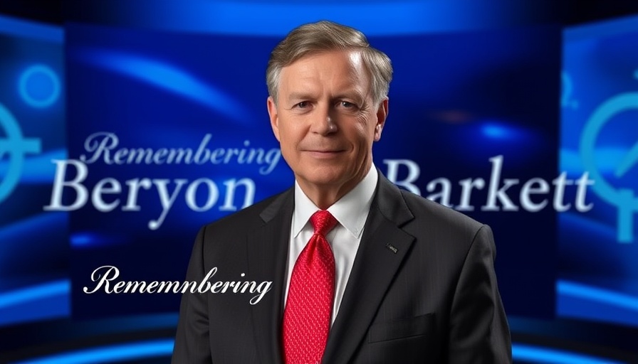 Byron Barnett in a news legacy tribute image.