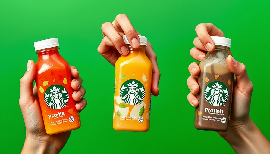 Protein drinks held by different hands, showcasing Starbucks bottles, protein frenzy in restaurants.