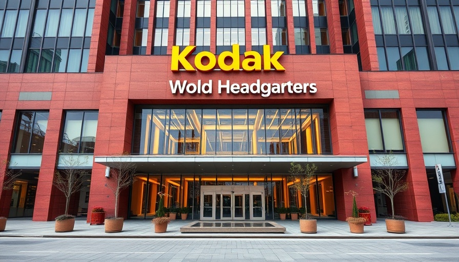 Kodak's headquarters sign reflecting company's financial future.