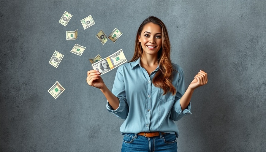Woman demonstrating how to overcome cash flow challenges with floating money.