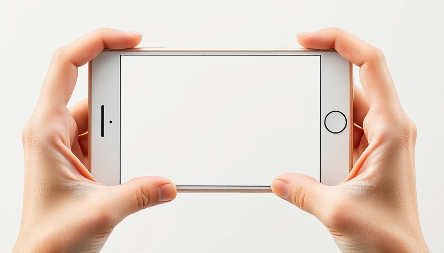 Orientation Checklist for College Students smartphone frame in hands.