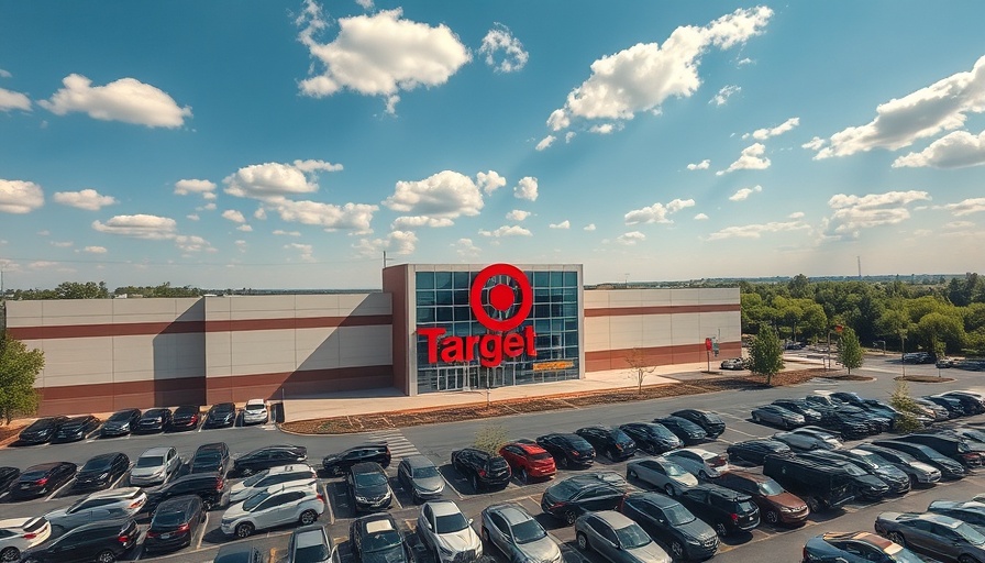 Aerial view of Target store highlighting the Target earnings report.