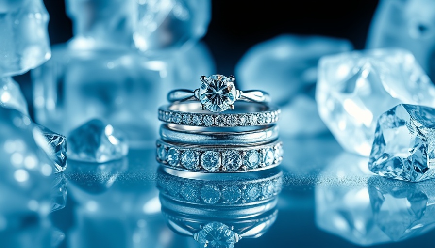Shining diamond rings showcasing lab-grown diamonds in Boston.