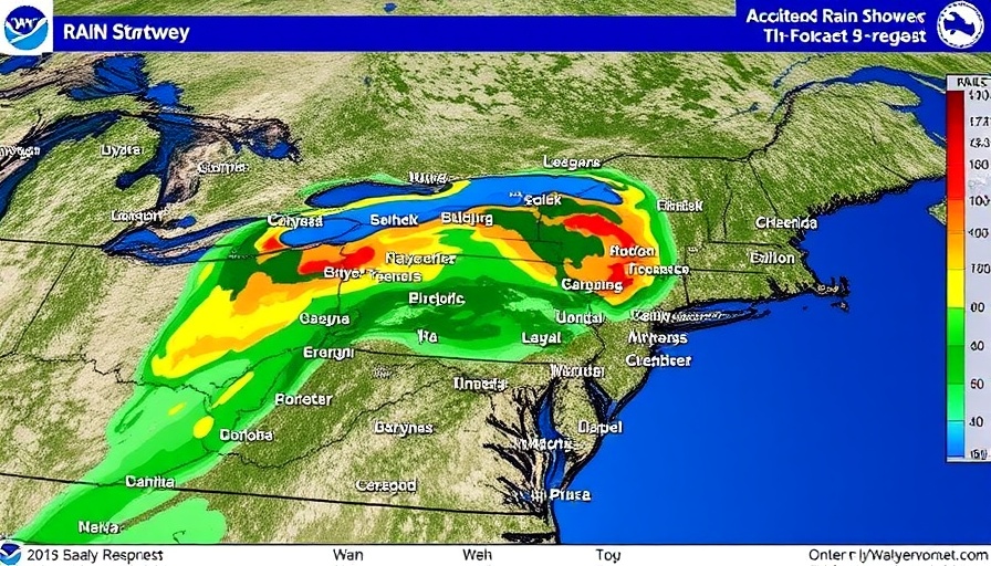 Scattered rain showers across the region expected Monday