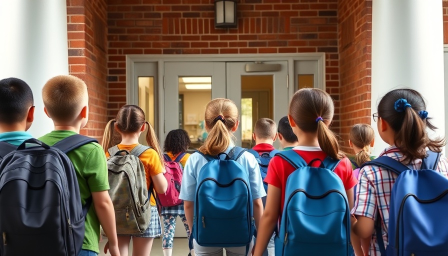 Worcester students happily returning to school with a teacher.