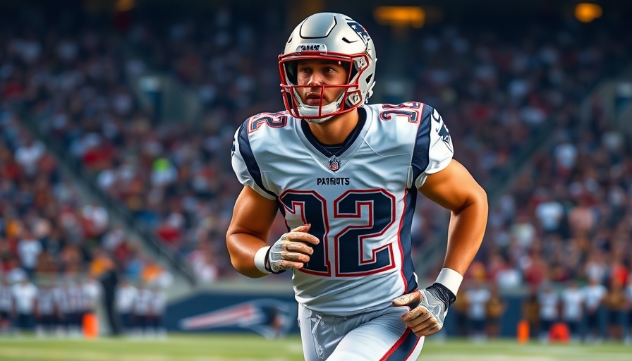 Patriots player jogging on field during roster cuts 2025.
