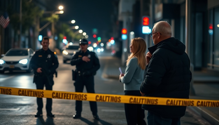Dorchester police respond to nighttime dog attack scene.