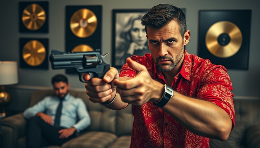 Scene from 'Miles Ahead' biopic with Don Cheadle in focus.