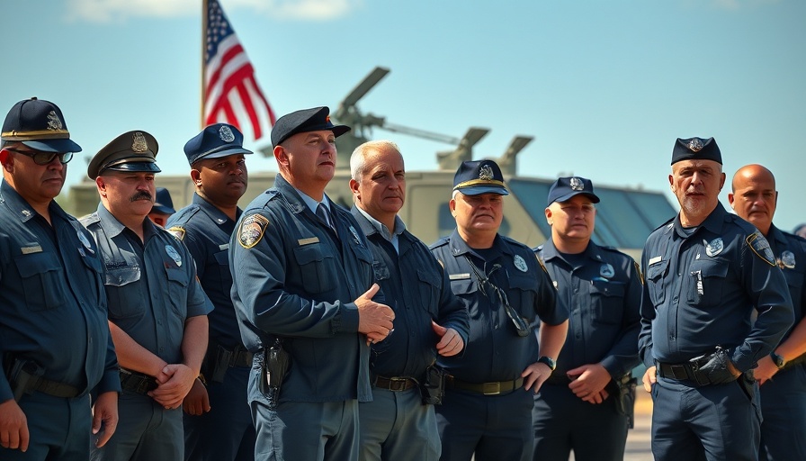 Federal Crime Surge in Boston: Law enforcement gathering and public speech.