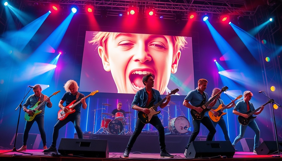 The Who Fenway Park farewell show with vibrant stage lighting.