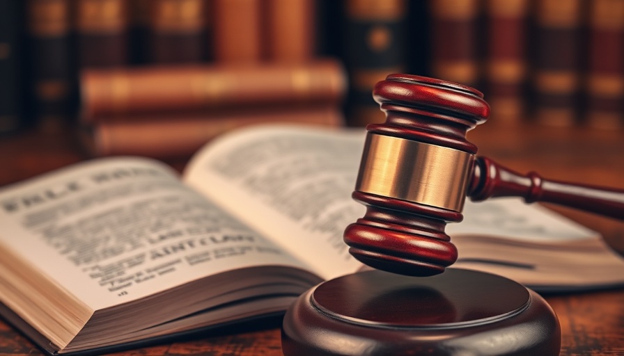 Wooden judge's gavel beside an open legal book for Boston personal injury law firms lawsuit.