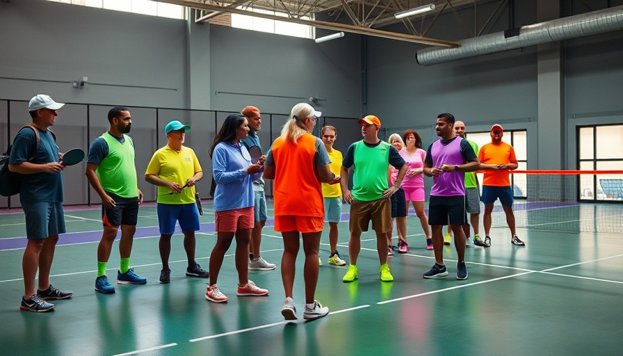 Glow in the Dark Pickleball Fundraiser event group photo.