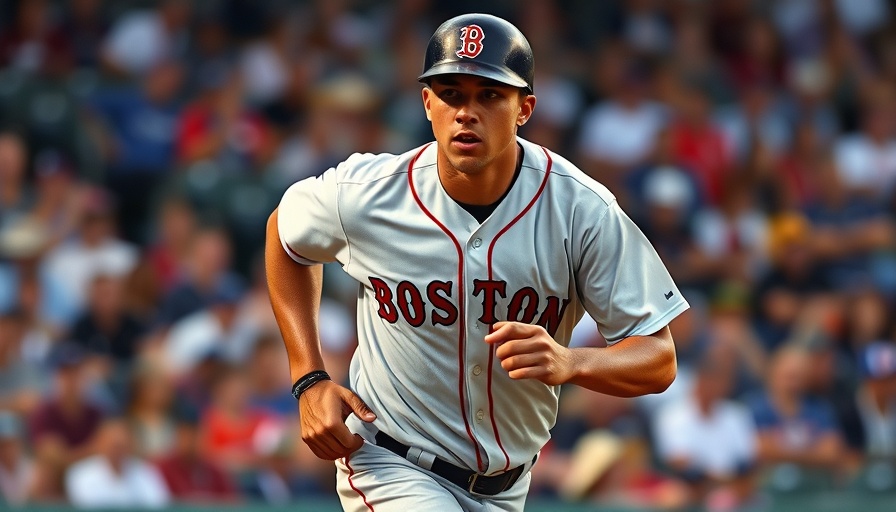 Baseball player from Boston running during a game, Wilyer Abreu injury update