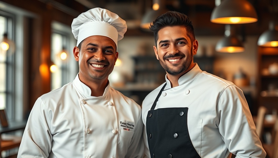 Two chefs smiling at a restaurant for Sogno Sagra dei Porcini Menu.