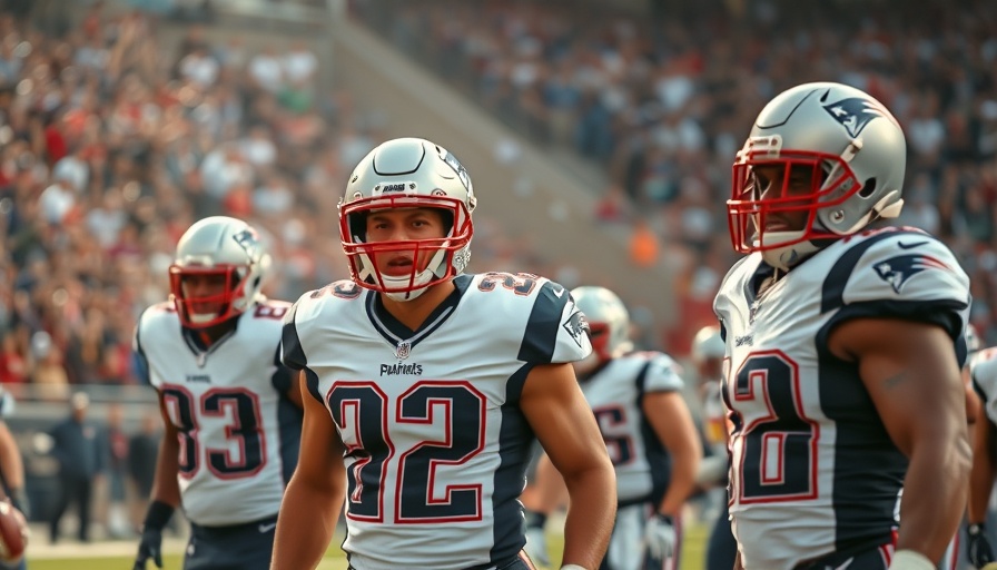 Patriots Defense Performance: Intense players celebrating on the field.