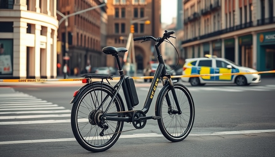 Copley Square e-bike accident scene with police presence.