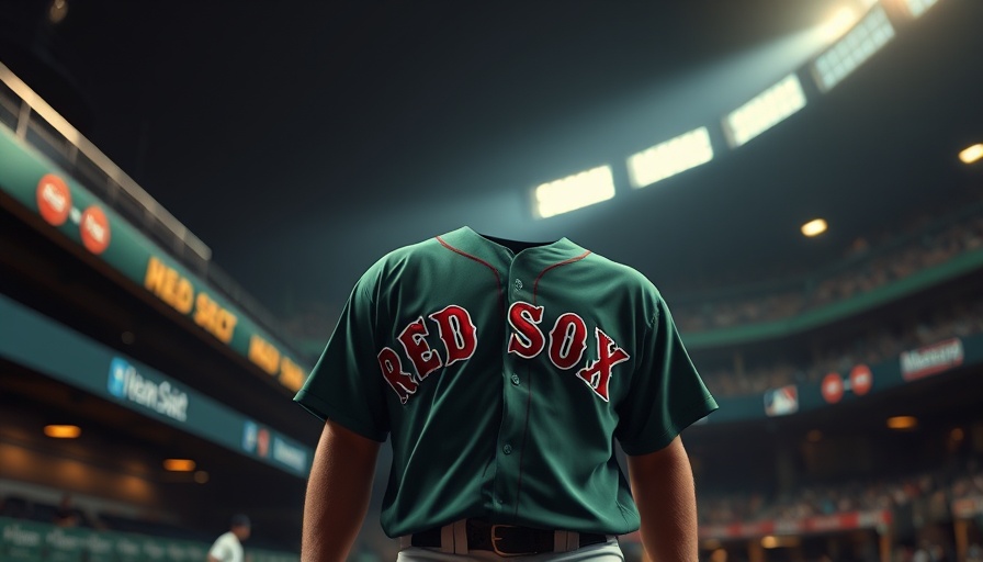Red Sox player in green jersey walking through dugout, game recap.