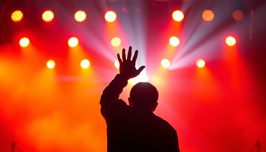 Ethel Cain concert silhouette with dramatic backlighting