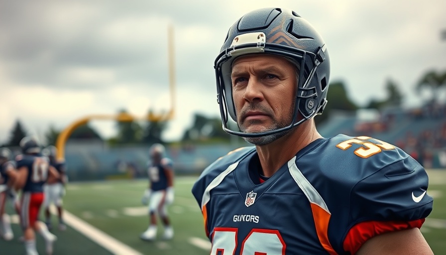 Michael Chiklis returns to football with determined look.