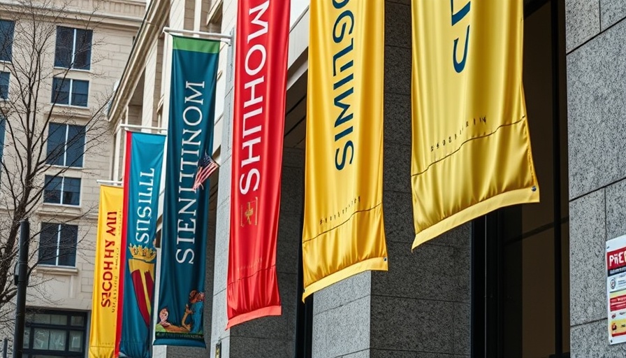 Smithsonian banner on stone facade, American cultural institutions under scrutiny.