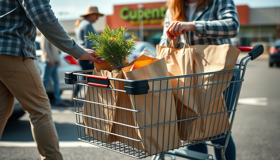 Market Basket interim CEO news in a busy grocery store setting.