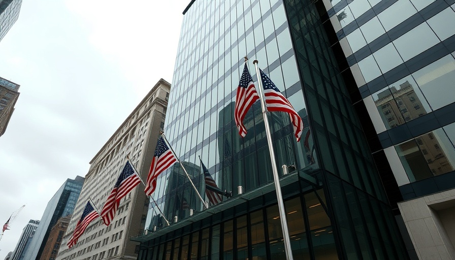 U.S. SEC building with flags reflecting authority and earnings reports frequency.