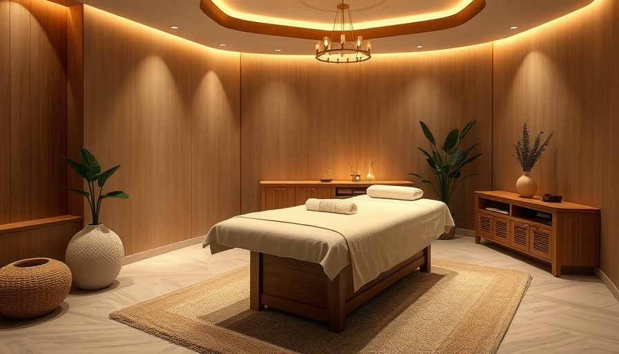 Luxury spa room with elegant massage table and soft lighting, Boston Energy massage.