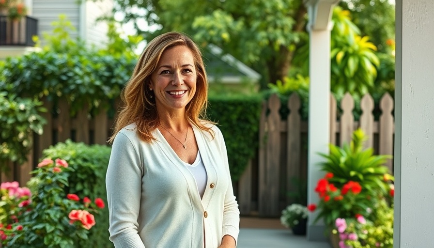 Quiet Luxury Brand Nantucket woman on porch in white cardigan