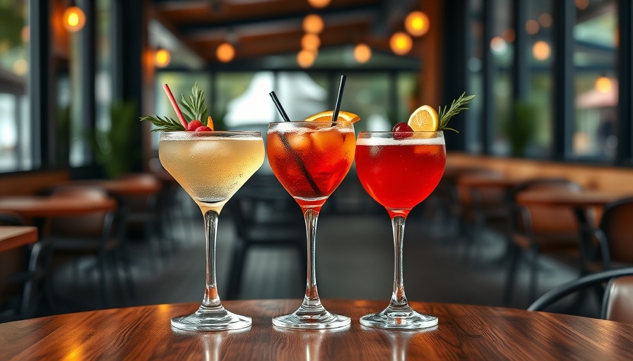 Oktoberfest in Davis Square cocktails with unique garnishes.
