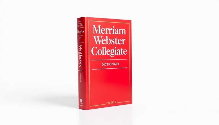 Merriam-Webster Collegiate Dictionary on white background