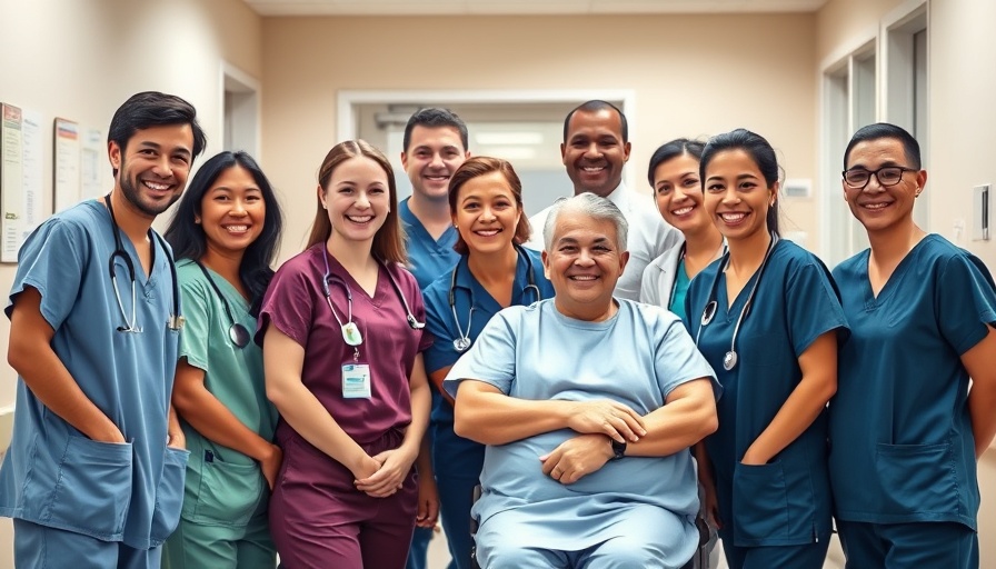 Group photo in hospital discussing organ donation ethics.