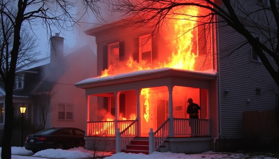 Fire burns through porches of Dorchester triple-decker