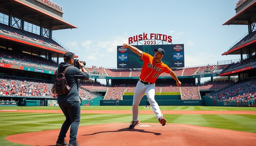 Man pitching on baseball field in Greater Boston, filmed by cameraman.