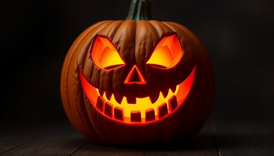 Glowing carved pumpkin for Halloween celebrations in Greater Boston.