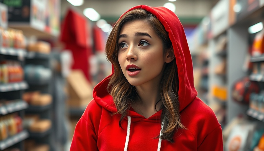 Boston Police seek woman in red hoodie, store setting.
