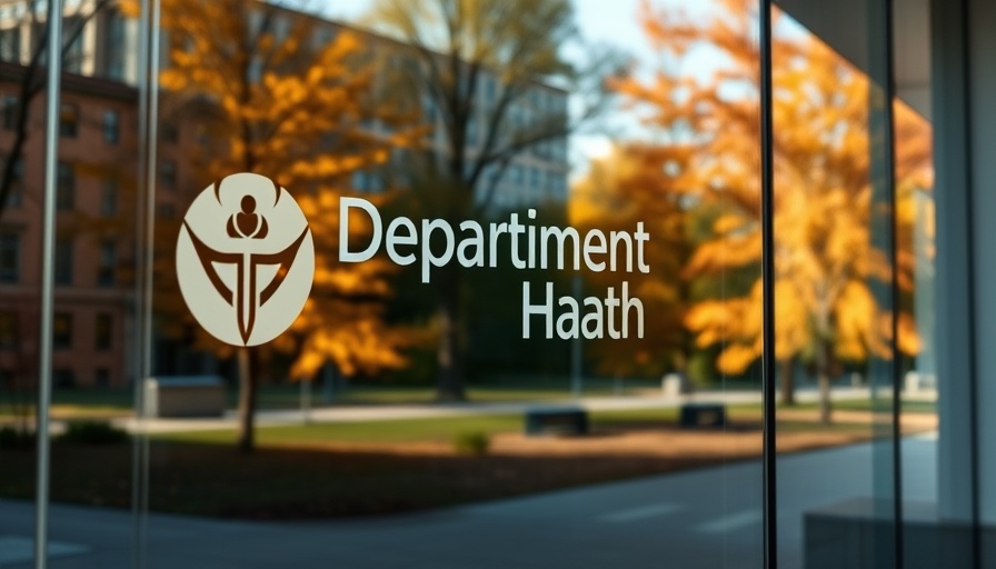 Department window with health logo, Restore Title X Funds.